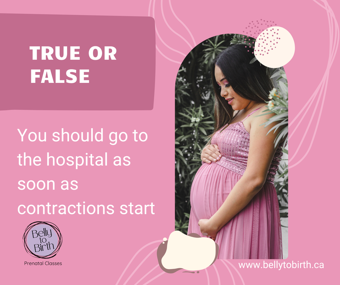 When should you actually go to the hospital in labour?